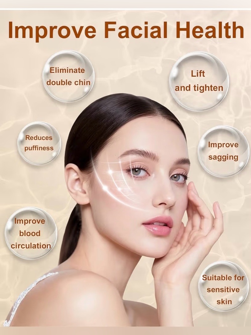 Lymphatic Contour Face Brush! NEW! - Picture 4 of 6